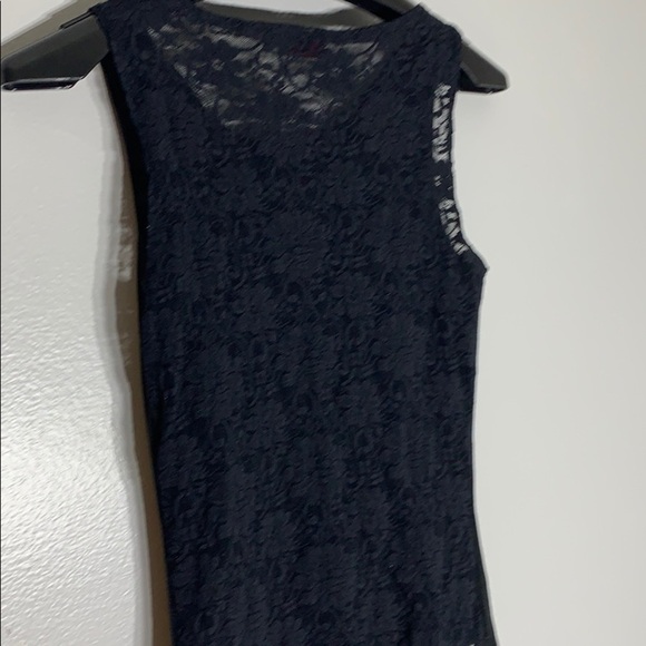 Soprano black Lace slash Cut Out Tank Top small - Picture 5 of 7
